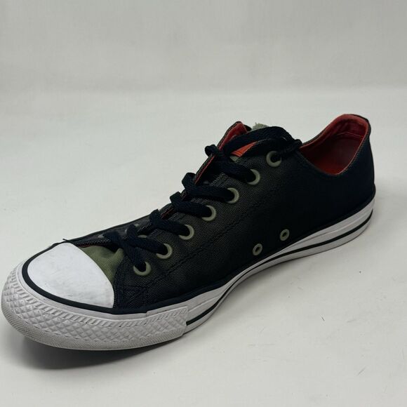 Converse All Star Ox Kurim Sneakers Mens 12 Black Fatigue Green Low Top Unisex - Picture 8 of 16